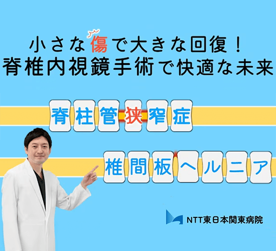 椎間板ヘルニアや脊柱管狭窄症に対する内視鏡手術に関する紹介画像