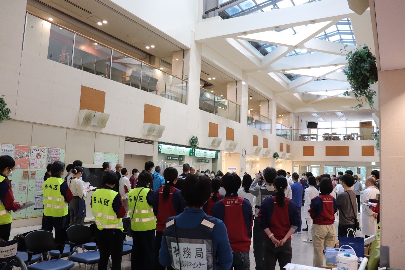 訓練終了後の講評の様子